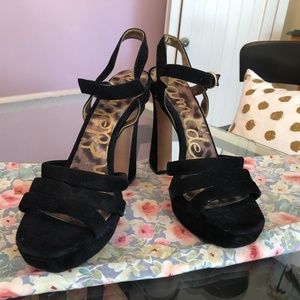 Sam Edelman 9.5 black suede heels